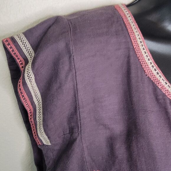 Lucky Brand Nwot Boho embroidered flutter sleeve top Medium - Picture 3 of 7